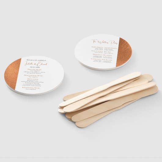 エレガントカスタマイズ銅箔の結婚式 ハンドファン (組立なし)