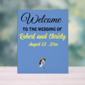 エレガントカスタムのアクリル系ウェルカムサイン結婚 アクリルサイン (ニュートラル)