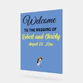 エレガントカスタムのアクリル系ウェルカムサイン結婚 アクリルサイン (傾斜)