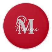 エレガントカスタムイニシャルと名前 セラミックノブ (正面)