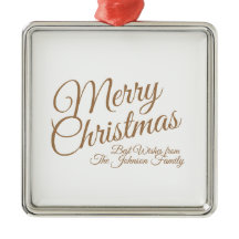 エレガントカスタムクリスマス・ホリデー・ファミリー名