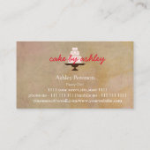 エレガントカスタムケーキデザイン飾ズのビジネスカー 名刺 (裏面)