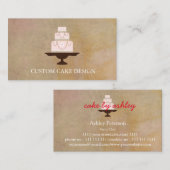 エレガントカスタムケーキデザイン飾ズのビジネスカー 名刺 (正面/裏面)