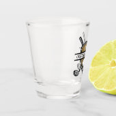 エレガントカスタムゴルフモノグラムデザイン ショットグラス (左)