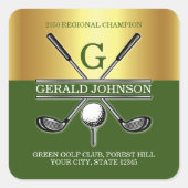 エレガントカスタムゴルフモノグラム スクエアシール (正面)