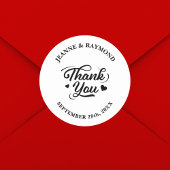 エレガントカスタムサンキューラブ結婚式の引き出物 ラウンドシール