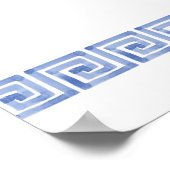 エレガントカスタムサントリーニ結婚ギリシャ ポスター (角)