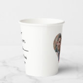 エレガントカスタムハート結婚写真 紙コップ (右)