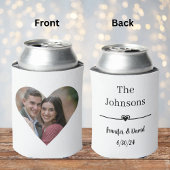 エレガントカスタムハート結婚写真 缶クーラー