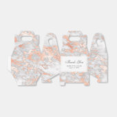 エレガントカスタムバラ金ゴールドとホワイトマーブル結婚ズ フェイバーボックス (折り畳みなし)