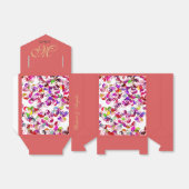 エレガントカスタムピーチモノグラム金ゴールド陰陽 フェイバーボックス (折り畳みなし)