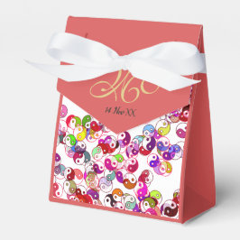 エレガントカスタムピーチモノグラム金ゴールド陰陽 フェイバーボックス