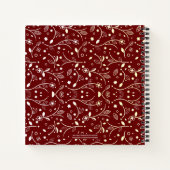 エレガントカスタムフローラ祈りの言葉ジャーナル ノートブック (裏面)