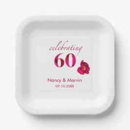 エレガントカスタムフローラ60周年記念 ペーパープレート
