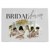 エレガントカスタムブライダルシャワー ラージペーパーバッグ (正面)