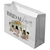エレガントカスタムブライダルシャワー ラージペーパーバッグ (正面アングル)