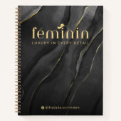 エレガントカスタムブランディングスパイラルノート ノートブック (正面)