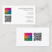 エレガントカスタムモダンテンプレートキュート光沢 名刺 (正面/裏面)