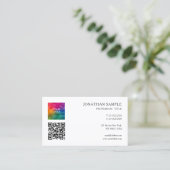 エレガントカスタムモダンテンプレートキュート光沢 名刺 (スタンド正面)