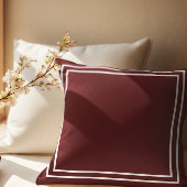 エレガントカスタムモノグラムブルゴーニュスロー クッション