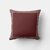 エレガントカスタムモノグラムブルゴーニュスロー クッション (裏面)