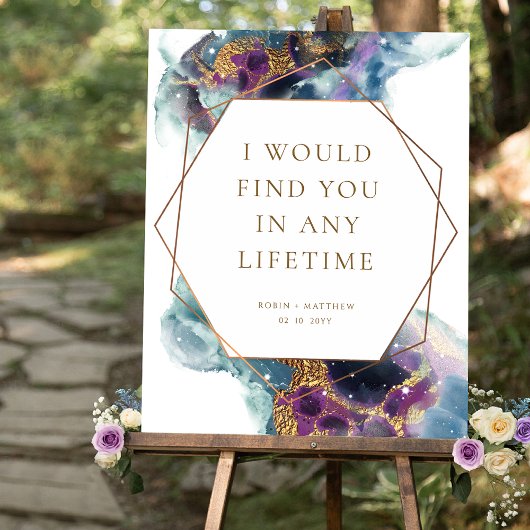 エレガントカスタムラヴ引用文シナ結婚ルのサイン ポスター