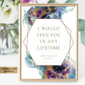 エレガントカスタムラヴ引用文シナ結婚ルのサイン ポスター