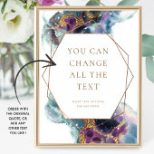 エレガントカスタムラヴ引用文シナ結婚ルのサイン ポスター