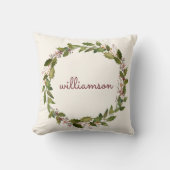 エレガントカスタムリースヴィンテージスクリプト クッション (正面)