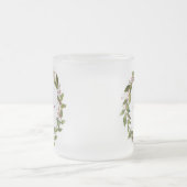 エレガントカスタムリースヴィンテージ フロストグラスマグカップ (中央)