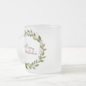 エレガントカスタムリースヴィンテージ フロストグラスマグカップ (正面左)