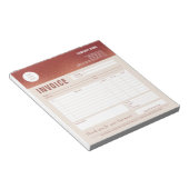 エレガントカスタムロゴバラゴールドフォイル請求書型枠 ノートパッド (アングル)