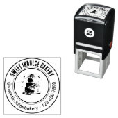 エレガントカスタムロゴ名ベーカリー セルフインキングスタンプ (インサイチュ)
