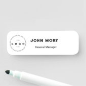 エレガントカスタムロゴ従業員名タグ 名札 (インサイチュ)