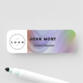 エレガントカスタムロゴ従業員名タグ 名札 (インサイチュ)