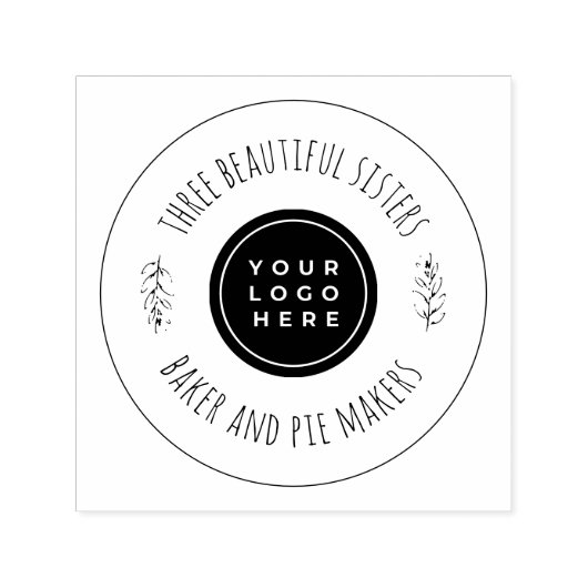 エレガントカスタム会社のロゴ セルフインキングスタンプ (デザイン)