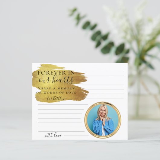 エレガントカスタム共有Aメモリ葬儀カード (スタンド正面)