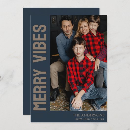 エレガントカスタム写真メリーVibes シーズンカード (正面/裏面)