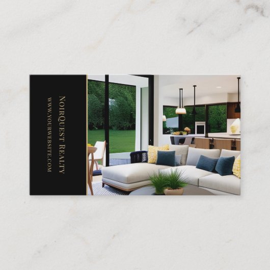 エレガントカスタム写真 名刺 (正面)