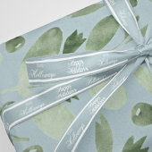 エレガントカスタム名スクリプト休日リボン サテンリボン