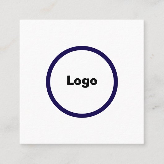 エレガントカスタム名刺 |ミニマルプロフェッショナル スクエア名刺 (正面)