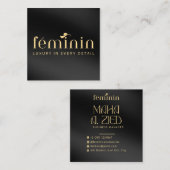 エレガントカスタム名名刺デザイン スクエア名刺 (正面/裏面)