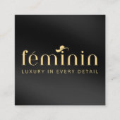 エレガントカスタム名名刺デザイン スクエア名刺 (正面)