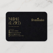 エレガントカスタム名名刺デザイン 名刺 (裏面)