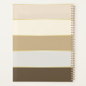 エレガントカスタム夏の色ブロックストライプ プランナー手帳 (裏面)