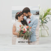 エレガントカスタム夫婦ハッピーバースデー愛 カード (スタンド正面)