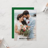 エレガントカスタム夫婦ハッピーバースデー愛 カード (正面/裏面インサイチュ)