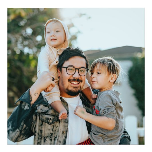 エレガントカスタム家族の写真モダン フォトプリント            (正面)