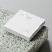 エレガントカスタム手書き結婚ナプキンス スタンダードカクテルナプキン