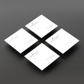 エレガントカスタム手書き結婚ナプキンス スタンダードカクテルナプキン